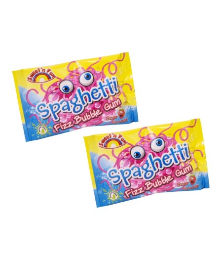 Sweet'nFun guma spaghetti fizz cu gust intens 24 bucati