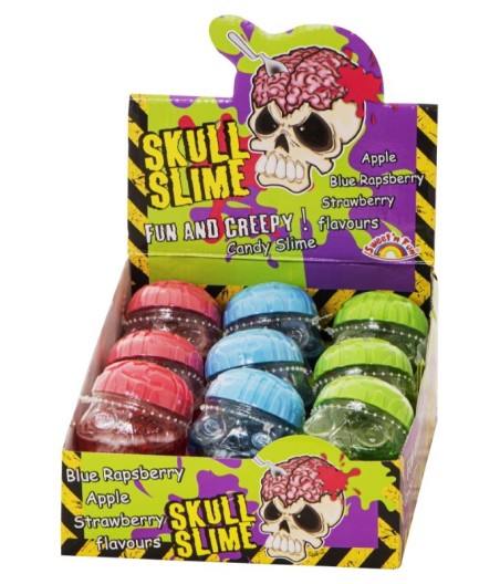 Sweet'nFun jucarie scarry model  craniu cu slime 9 bucati