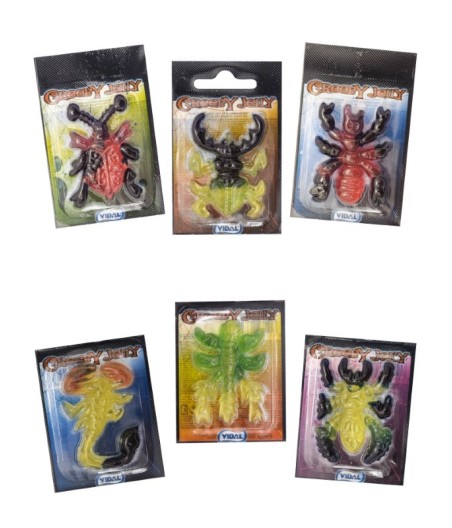 Sweet'nFun jeleuri la blister scarry sub forma insecte de colectie 66 bucati