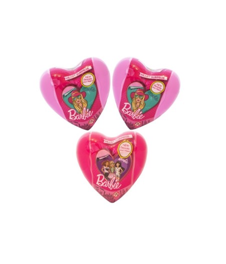 Barbie acadea aromata in jucarie in forma de inima roz cu surpriza 18 bucati