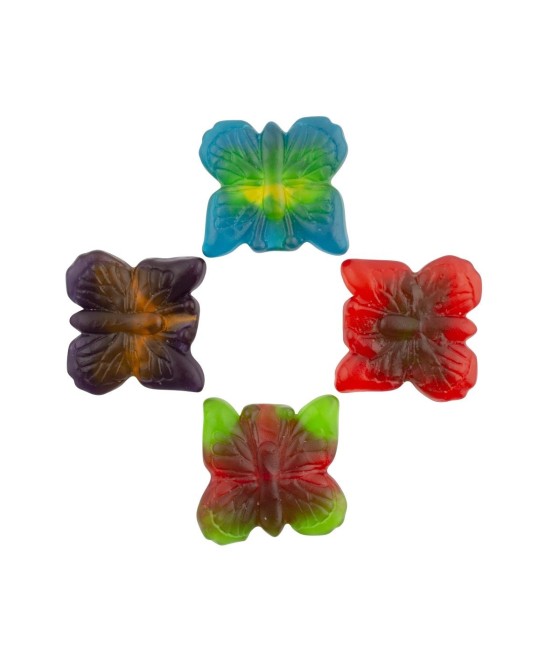 Sweet'Fun jeleuri multicolore-fluturi 60 bucati