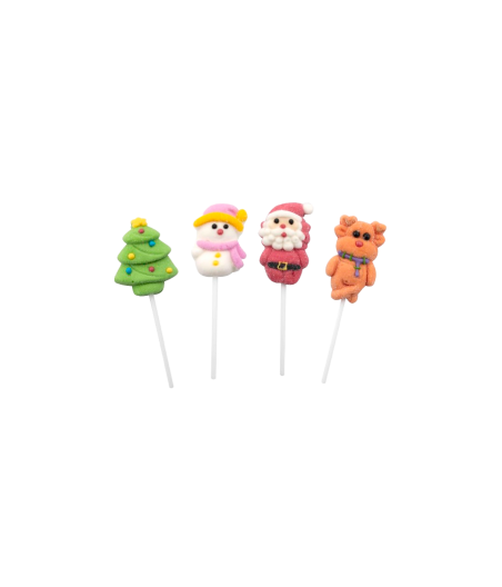 Jeleuri Pufoase Drăguțe de Crăciun – Forme Festive, 24 buc / cutie, 11g