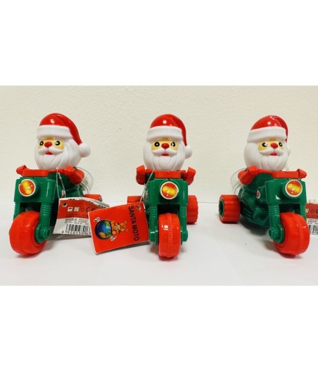 Jucărie Moș Crăciun pe Motocicletă – Model Festiv, 12 buc / cutie, 4g
