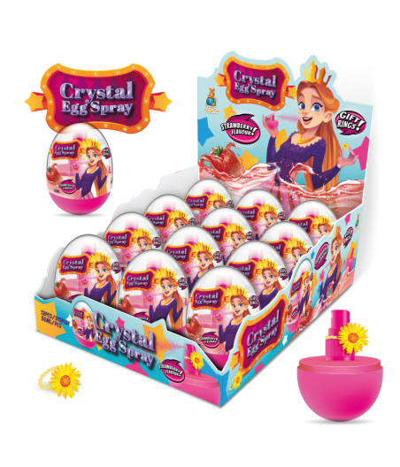 Ou de Cristal cu Inel și Dulciuri – Supriză pentru Copii, 12 buc / cutie, 65g