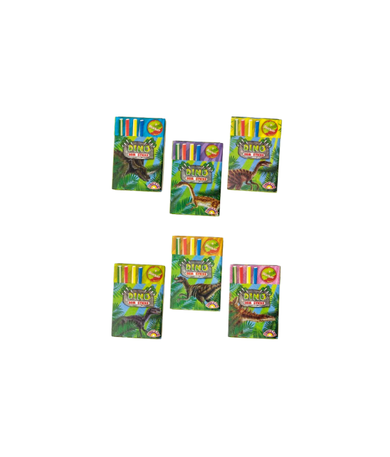 Gumă Creion Dino – Dulce cu Tematică Preistorică, 18 buc / cutie