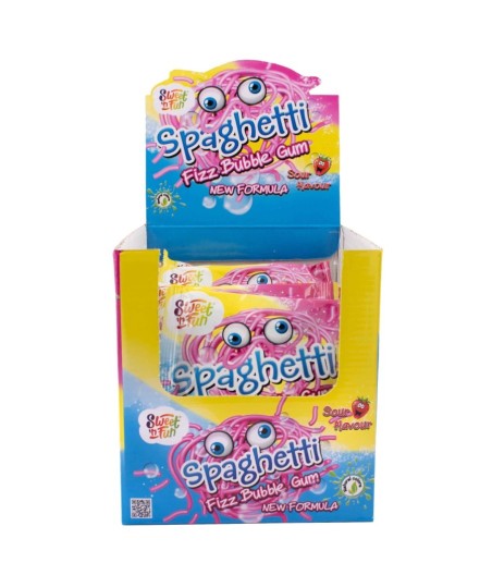 Gumă Spaghetti Fizz – Fâșii Efervescente, 24 buc / cutie, 35g