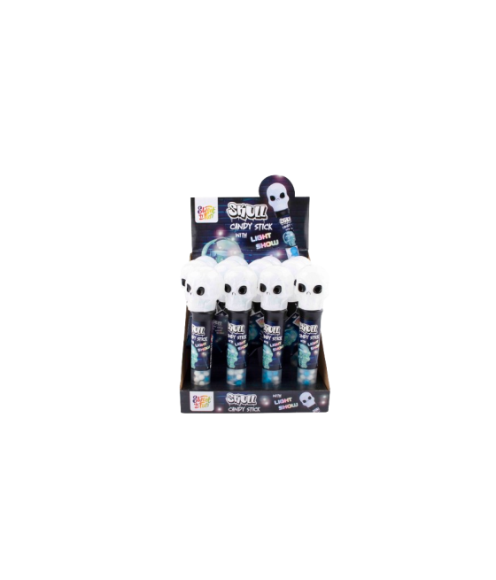 Sweet'n Fun Baghetă Craniu cu Lumină – 12 bucăți la cutie