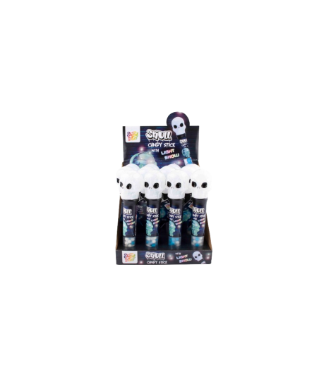 Sweet'n Fun Baghetă Craniu cu Lumină – 12 bucăți la cutie