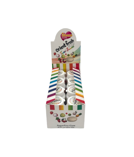 Guma Orient Fresh Tutti Frutti Fără Zahăr – 8 buc/display