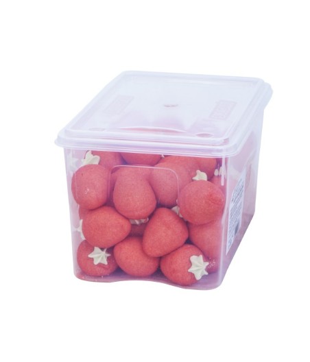 Sweetnfun acadele pufoase mega capsuni 60 bucati x 18 grame